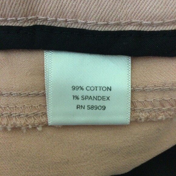 Westbound The High Rise Fit Skinny Cropped Denim Jeans Pants Pull On Pink Sz 18 - Picture 5 of 7